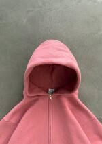 ZIP-UP HOODIE - DUSTY ROSE - Image 3
