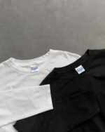 LONG SLEEVE “CHAIN-PEEKER” SINGLE STITCHED TEE - BLACK - Image 5