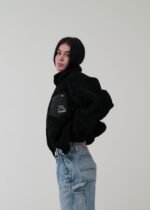 WASATCH DEEP PILE FLEECE JACKET - JET BLACK - Image 3