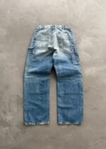 DISTRESSED DENIM DOUBLE KNEES - FADED BLUE - Image 2