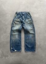 DISTRESSED DENIM DOUBLE KNEES - DIRTY WASH