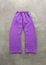 STRAIGHT-LEG SWEATPANTS - PLUM
