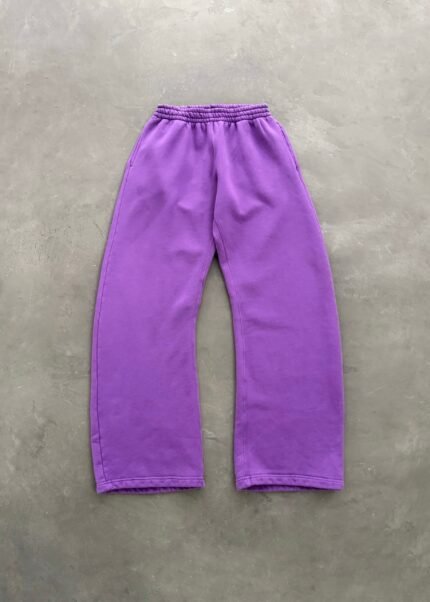 STRAIGHT-LEG SWEATPANTS - PLUM