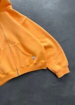 ZIP-UP HOODIE - BLAZING ORANGE - Image 4
