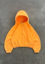ZIP-UP HOODIE - BLAZING ORANGE
