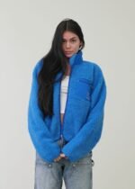 WASATCH DEEP PILE FLEECE JACKET - COBALT BLUE - Image 3