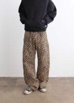 STRAIGHT-LEG SWEATPANTS - LEOPARD - Image 3