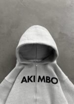 TRAINING ZIP-UP HOODIE - HEATHER GREY - Image 3