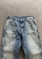 DISTRESSED DENIM DOUBLE KNEES - FADED BLUE - Image 5