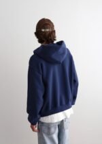 ZIP-UP HOODIE - NAVY - Image 4