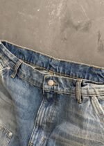 DISTRESSED DENIM DOUBLE KNEES - FADED BLUE - Image 3