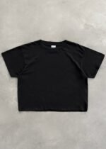“CHAIN-PEEKER” SINGLE STITCHED TEE - BLACK
