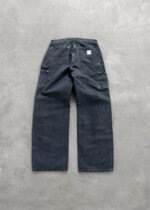 CANVAS DOUBLE KNEES - DIRTY BLACK - Image 2