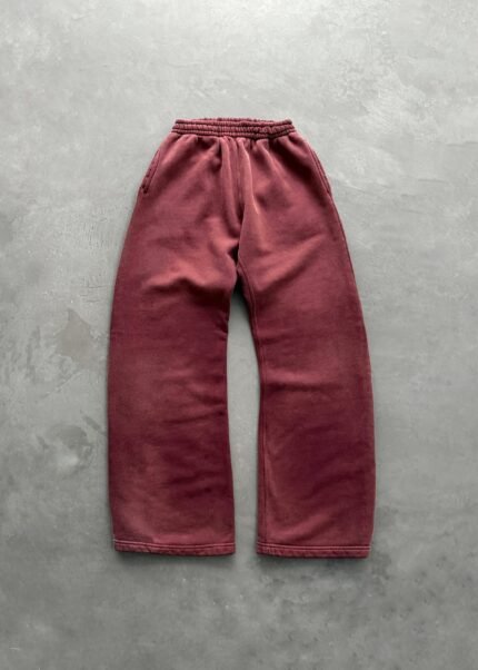 STRAIGHT-LEG SWEATPANTS - FADED WINE