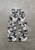 STRAIGHT-LEG SWEATPANTS - SNOW CAMO