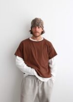 “CHAIN-PEEKER” SINGLE STITCHED TEE - COYOTE BROWN - Image 2