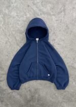 ZIP-UP HOODIE - NAVY