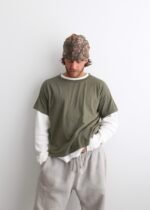 “CHAIN-PEEKER” SINGLE STITCHED TEE - OD GREEN - Image 2