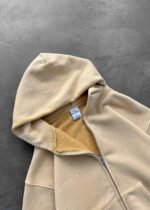 ZIP-UP HOODIE - SUN FADED YELLOW - Image 2