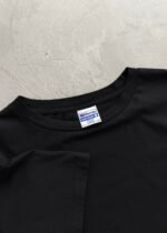 “CHAIN-PEEKER” SINGLE STITCHED TEE - BLACK - Image 2