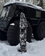 STRAIGHT-LEG SWEATPANTS - SNOW CAMO - Image 6