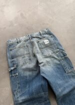 DISTRESSED DENIM DOUBLE KNEES - FADED BLUE - Image 4