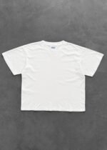 “CHAIN-PEEKER” MID-WEIGHT TEE - WHITE