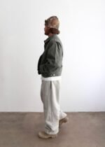 CROPPED CHORE JACKET - OLIVE - Image 5
