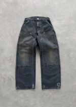 CANVAS DOUBLE KNEES - DIRTY BLACK