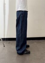 801 BAGGY 5 POCKET JEAN - DARK INDIGO - Image 6