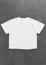 “CHAIN-PEEKER” MID-WEIGHT TEE - WHITE - Image 2
