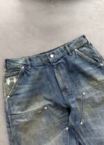 DISTRESSED DENIM DOUBLE KNEES - DIRTY WASH - Image 5