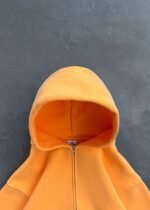 ZIP-UP HOODIE - BLAZING ORANGE - Image 3