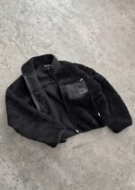 WASATCH DEEP PILE FLEECE JACKET - JET BLACK - Image 7