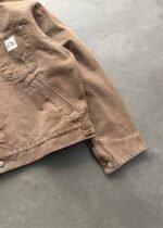 CROPPED CHORE JACKET - BROWN - Image 4