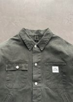 CROPPED CHORE JACKET - OLIVE - Image 3