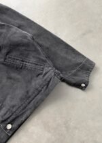 CROPPED CHORE JACKET - BLACK - Image 4