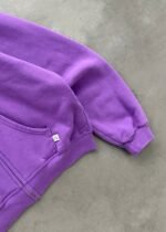 ZIP-UP HOODIE - PLUM - Image 2