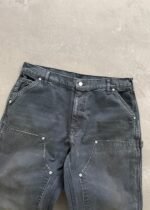 CANVAS DOUBLE KNEES - DIRTY BLACK - Image 3